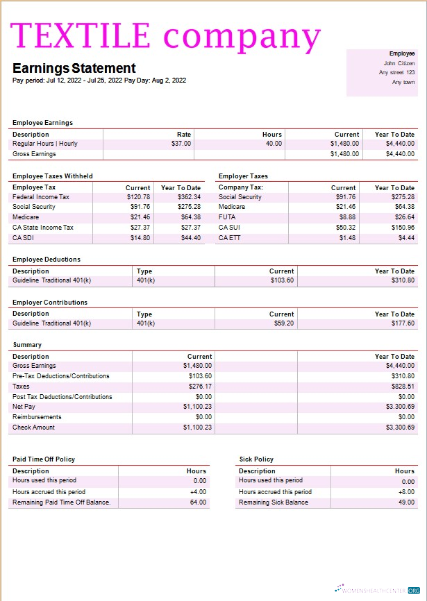 Download textile company payroll template in Word and PDF formats Photoshop template